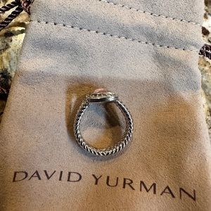 David Yurman Pink 925 Sterling Silver Albion Ring 7mm